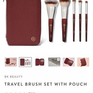 BK Beauty Travel Brush Set with Pouch - Box Not Included